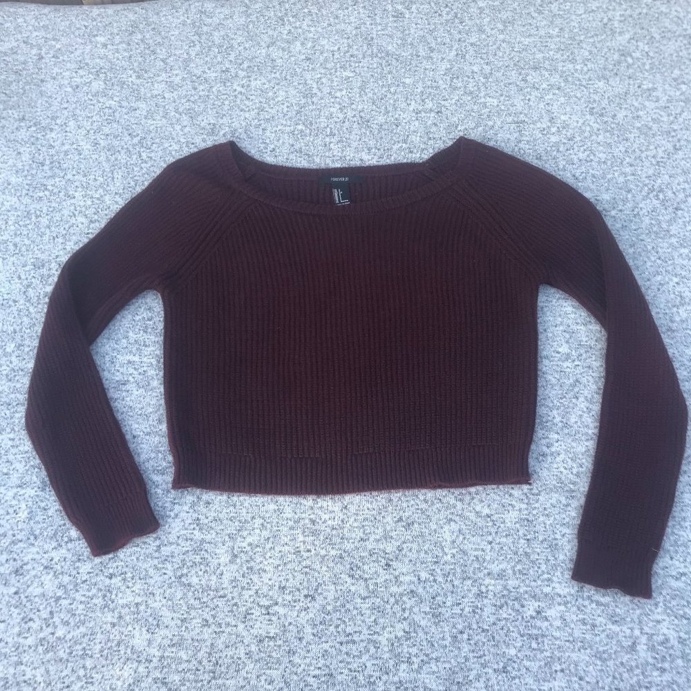FOREVER 21 Wide Neck Sweater Small